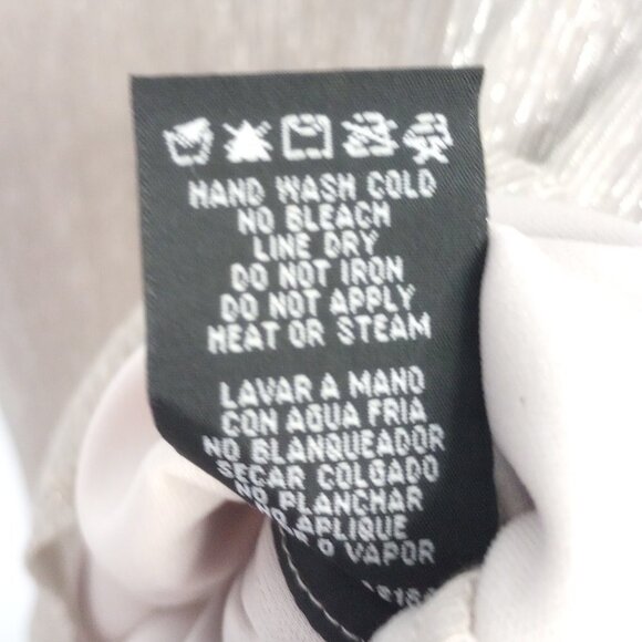 R&M Richards Metallic Silver Sleeveless Shift Dress - Picture 10 of 10